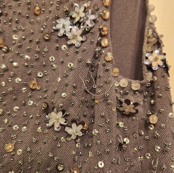 Rebecca Taylor gray silky requin dress, size 0 - Picture 7 of 7